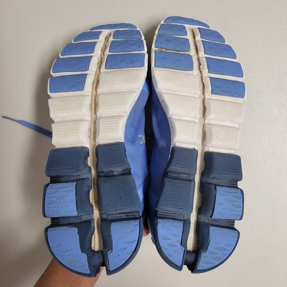 On Cloud Running Cloudflow Marina Blue White Sneakers. - Picture 6 of 11